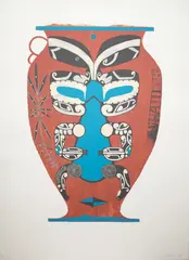 Whātonga by Shane Cotton, screenprint, 9/40, offered Oct 2023
