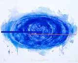 Gretchen Albrecht, Rosa Glory (Blue), lithograph, 9/10