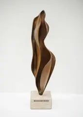 Edgar Mansfield, Animism 46, cast bronze on stone base, 6/6