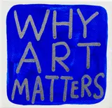 John Reynolds, Why Art Matters, acrylic and paint marker on canvas