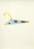 Liyen Chong, Untitled - Clothes hanger, mixed media on card
