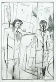Jeffrey Harris, In a City, etching, 14/30