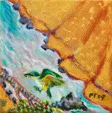 Pauline Thompson, Road to Jerusalem / Kingfisher, oil on canvas