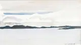 Helen Brown, Gulf Islands, watercolour on paper