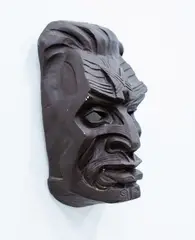 Russell Clark, Mask, painted plaster