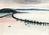 Helen Brown, Hobson Bay, watercolour on paper
