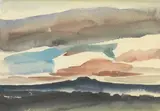 Helen Brown, Rangitoto Island, watercolour on paper
