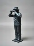 Ottmar Hörl, Worldview Model IV, moulded plastic, charcoal grey