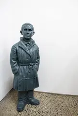 Bertolt Brecht by Ottmar Hörl, moulded plastic, grey, sold Oct 2023