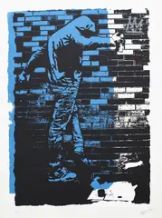 Blek le Rat, The King of Chicago (2017), screenprint, 40/50