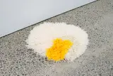 Jacquelyn Greenbank, Poached (2020), rug, mixed fibre