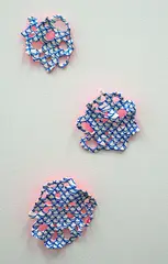 Blume by Janna van Hasselt, acrylic on porcelain, 3 parts, sold Oct 2023