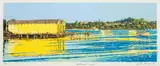 Justin Boroughs, Boatsheds Orakei, screenprint, A/P