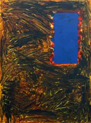 James Ross, Your Voice in My Ear, oil & wax on paper