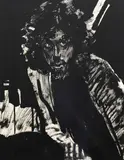 Alan Pearson, Self-Portrait, graphite and ink on paper