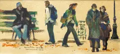 Ted Sherwen, Autumn Leaves, watercolour