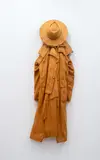 Kevin McCardell, Drizabone Coat and Hat, swamp kauri sculpture