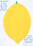 David Shrigley, When Life Gives you a Lemon, screenprint on 200gm Munken Lynx Paper, open edition