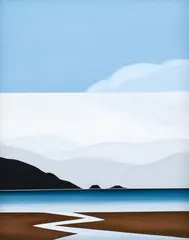 Suzanne Herschell, Untitled - Landscape, oil on canvas board