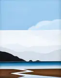 Suzanne Herschell, Untitled - Landscape, oil on canvas board