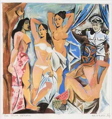 Dick Frizzell, The Sailor Returns, gouache on paper