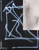 Hugo Koha Lindsay, Slashed Tyres and Big Tickets, mixed media on canvas