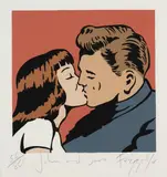 Dick Frizzell, John and Sara, screenprint, 56/80
