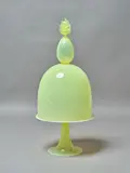 Luke Jacomb, Untitled, blown glass cloche on stand