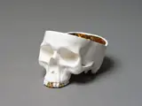 Stefan Nikolaev, “Skull”, high-fired porcelain with gold lustre well, 39/50