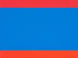 Chris Heaphy, Untitled (Red, Blue, Orange), acrylic on canvas