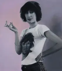 Colleen Ahern, Patti and Keith, oil on board