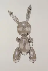 Rabbit by Jeff Koons, offset lithograph on paperboard, 27/50, sold Sep 2023