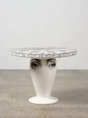Fornasetti, Architettonico Table, ceramic, silkscreen and laquer
