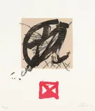 Antoni Tàpies, Initiales (Initial), etching and aquatint, 5/50 (1999)
