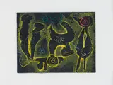 Joan Miró, From Saccades III, etching with aquatint on paper, published in Paris in 1962 from Miro’s triple illustrated book: Three Poetic Collections, edition of 125