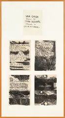 Van Gogh - Poems by John Caselberg by Colin McCahon, five lithographs, comprising of a frontispiece and four pages, sold Aug 2023