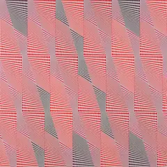 Sara Hughes, Warp, acrylic on canvas laid onto board