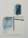 Ralph Hotere, Black Window, oil pastel on paper