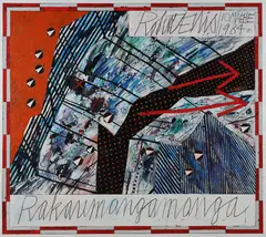 Robert Ellis, Rakaumangamanga, acrylic on canvas