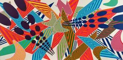 Crash 3 by Sara Hughes, acrylic on canvas, sold May 2023