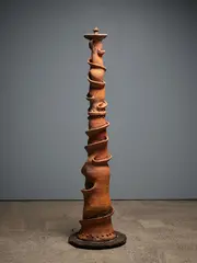 Barry Brickell, Trickle Fountain, sculpted, handbuilt terracotta