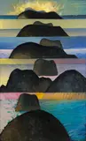 Michael Smither, Back Beach, Paritutu, oil on board