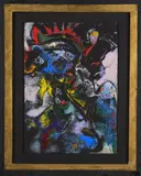 Philip Clairmont, Head, acrylic on board