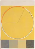Milan Mrkusich, Raw Sienna Light with Segmented Arc