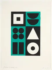 Untitled by Gordon Walters, acrylic on paper, sold May 2023