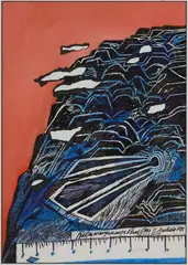 Robert Ellis, Rakaumangamanga, acrylic and watercolour on paper