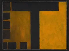 Colin McCahon, Truth from the King Country - Small Mysteries: The 7 Wounds (7), synthetic polymer paint on canvasboard