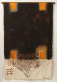 Ralph Hotere, Avignon, acrylic on unstretched canvas
