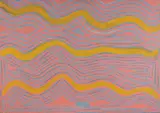 Mick Namarari Tjapaltjarri, Men’s Dreaming, synthetic polymer paint on linen canvas