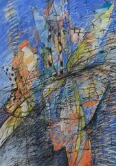 Philipa Blair, Mythology, pastel on paper